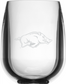 Arkansas Razorbacks 12 oz Stemless Wine Glass