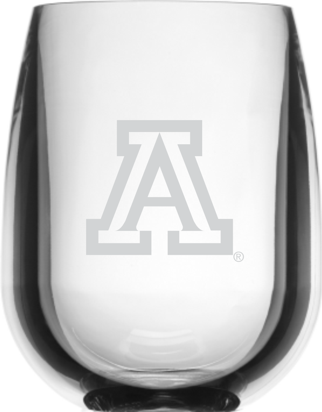 Arizona Wildcats 12 oz Stemless Wine Glass