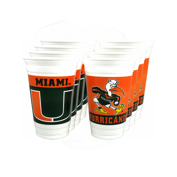 Miami Hurricanes 16oz Cups