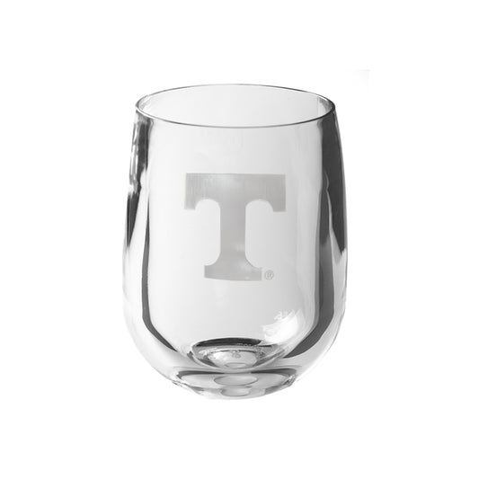 Tennessee Volunteers 12 oz Stemless Wine Glass